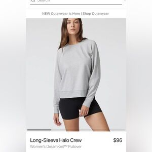 Vuori halo long sleeve crew